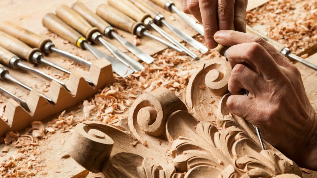 Parishrama carving Wood work